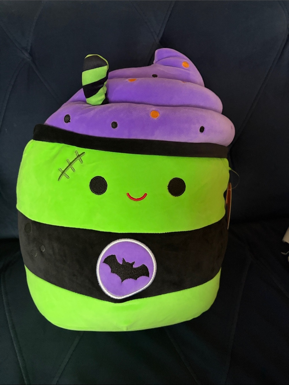 Squishmallow 12” green and purple lattte
